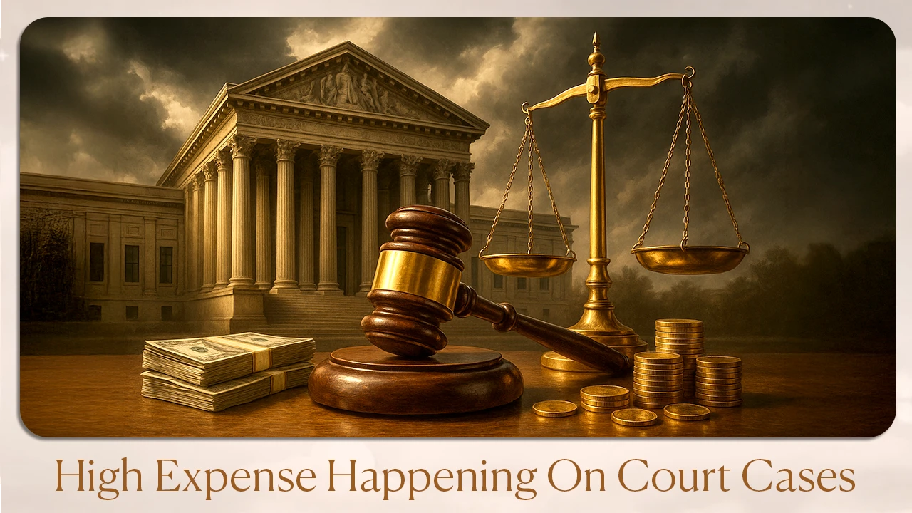 High expense happening on court cases